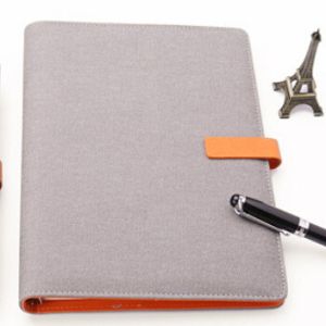 High quality colorful cover optional PU leather hardcover ring binder planner
