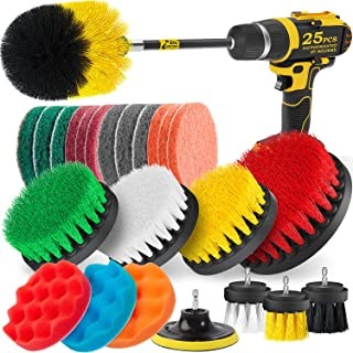 Buy OEM 25 Pieces Drill Scrubber Brush Kit Scrub Pads Sponge 7.5mm Plate Hole at wholesale prices