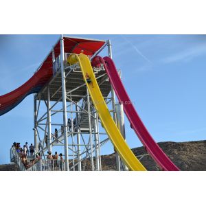 Mini Aqua Play Water Theme Park Equipment Amusement Slides Commercial For Adult