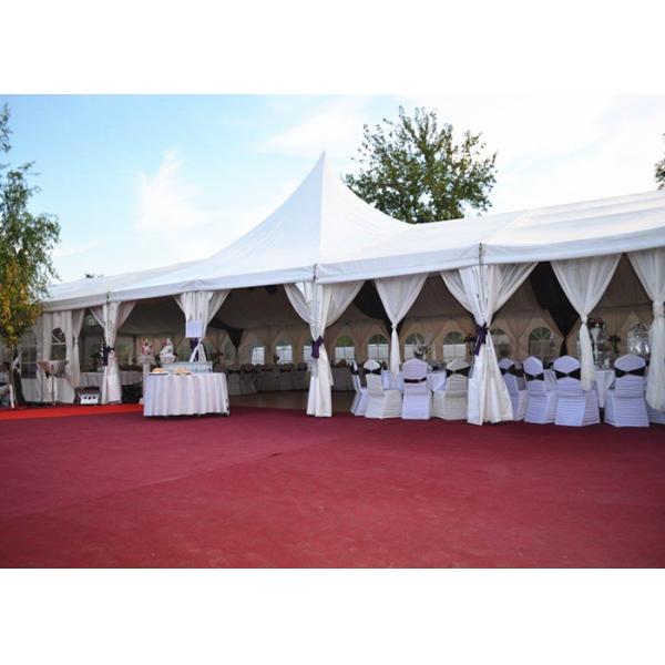High Peak Top White Canvas Marquee Party Tent For Wedding Reception Waterproof