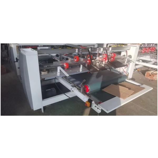High Speed Semi-automatic Double Pieces Folder Gluer Machine for Carton Pasting Shops