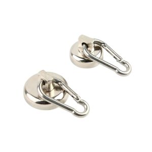 China Round Neodymium Hook Magnet Industrial Magnetic Hooks With A2 Steel on sale