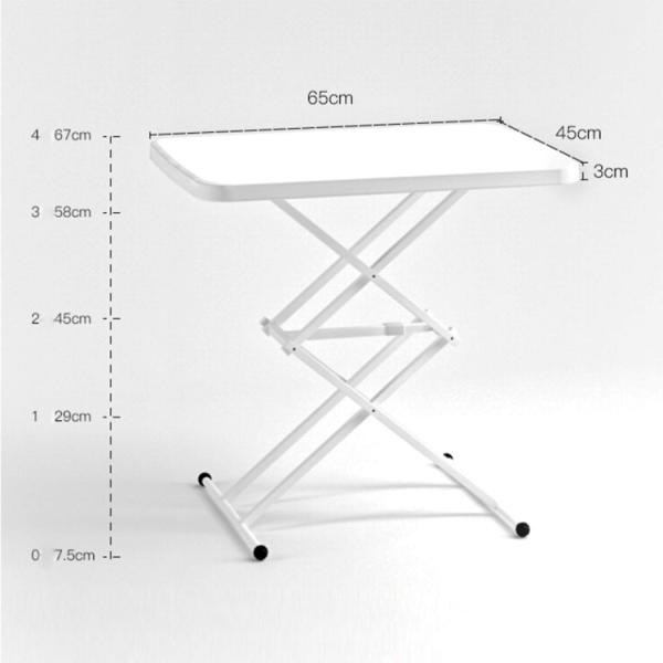 Garden Office Indoor Outdoor TV Dinner Tray Table Portable Adjustable Sturdy Small Folding Table