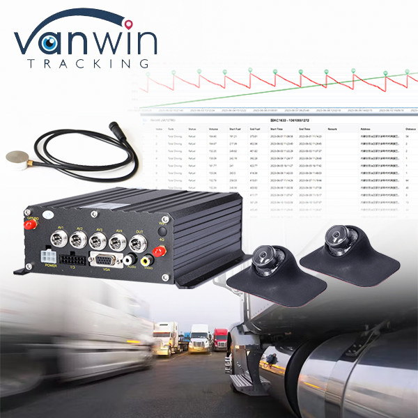 Easy Intall Vehicle Cctv MDVR Ultrasonic Fuel Oil Diesel Liquid Level Monitoring