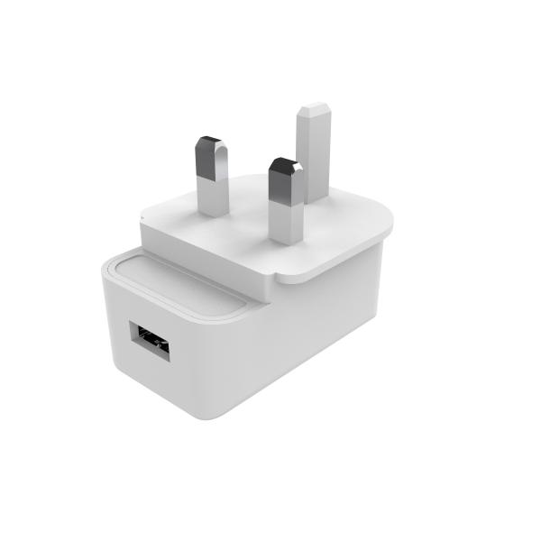 Buy Fireproof PC RoHS ErP 5V 1a USB Wall Charger UK at wholesale prices