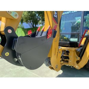 Used Caterpillar 4x4 420f Backhoe Loader With Front Loader Feature Focused Cat