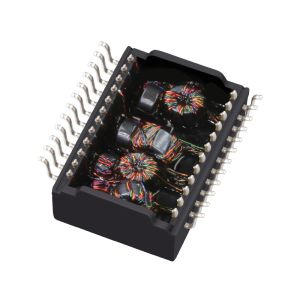 Multi Pin Connector Lan Transformer With 10/100 Base-TX 24HSS1041-2 HF
