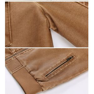 Zipper Long Motorcycle Jackets