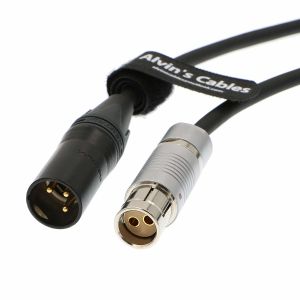 Custom Length Arri Power Cable Fischer 2 Pin Female Plug To Original XLR 3 pin