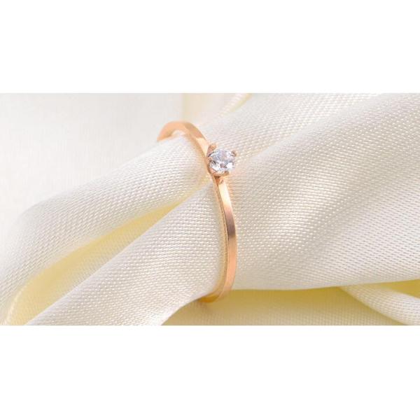 Fashion Jewelry Diamond Wedding Rings Stainless Steel Diamond Ladies Ring 24K Rose Golden Ring