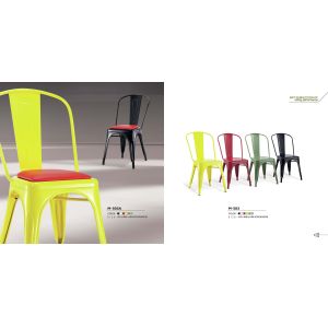 China outdoor metal Marais cushion chair/steel cafe chair furniture on sale