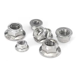 Steel Sheet Hex Flange Lock Nut With Metal Insert Grade 8 GB /T 6187