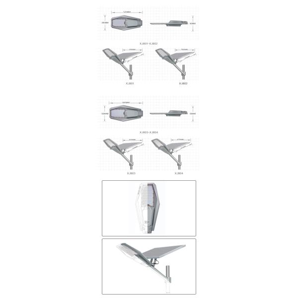 LED Solar Street Light With Pole Interstellar Warrior Lamps High Lumen Waterproof