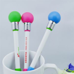 China 2015 hot-selling high quality Led light ballpen,Glow led light round pen samples are free on sale