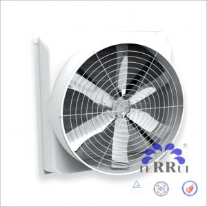 Industrial Exhaust Fan with High-Strength Fiberglass Installed on the Wall and