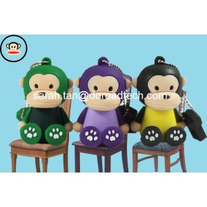 Quality Lovely Monkey PVC Cartoon USB Flash Drives for sale