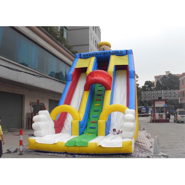 White / Red / Yellow Giant Commercial Inflatable Water Slides , Inflatable