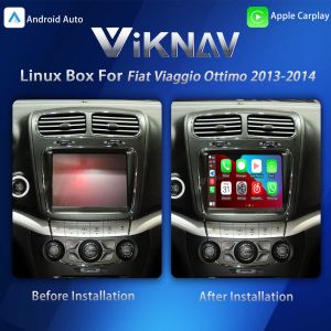 Viknav Linux Interface Box for Fiat Viaggio/Ottimo with Wireless CarPlay