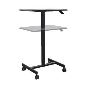 Commercial Furniture Small Black Wooden Laptop Standing Desk with Adjustable