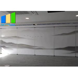 Temporary Soundproof Operable Divider Aluminum Profile Sliding Folding Partition