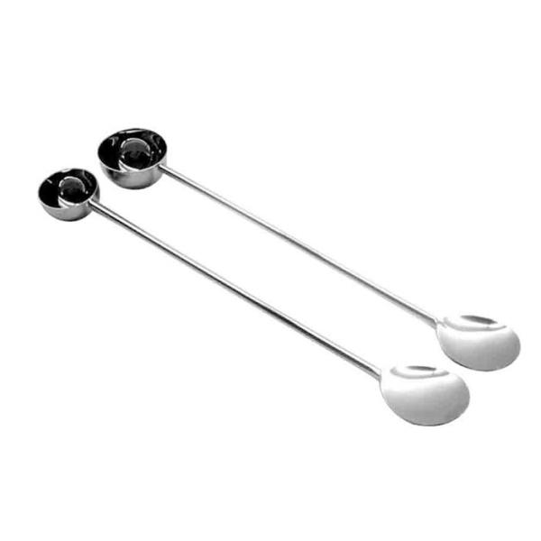 Buy LFGB Stainless Steel Coffee Measuring Spoon Long Handle Coffee Scoop at wholesale prices