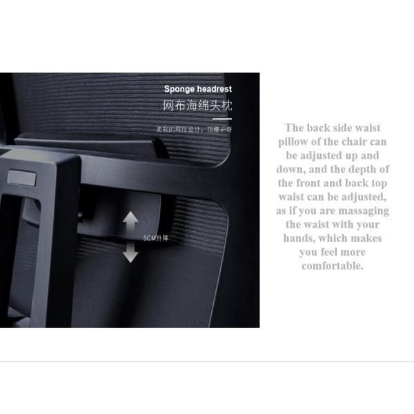 Customize Lumbar Support Full Mesh Black Executive Office Chair with BIFMA Certificate