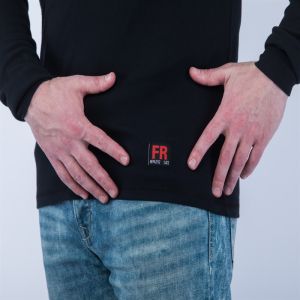 Cotton Knitted FR Henley Shirt