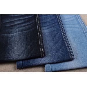 China 70 Cotton 26 Polyester Indigo Yarn Dyed Cotton And Elastane Blend 10.5oz on sale