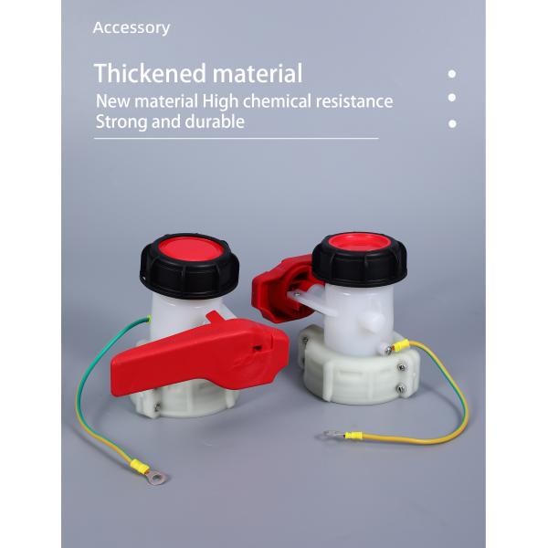 Structure Butterfly Valve Media Water DN50 75MM Plastic HDPE Valve for IBC Water Tank