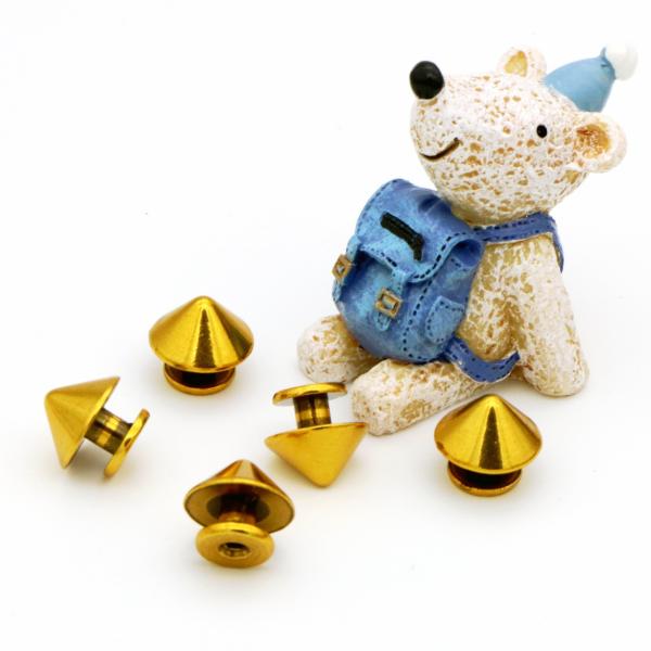 Handbag decoration hardware zinc alloy 16 mm die casting OEB metal leather rivets and studs with screws