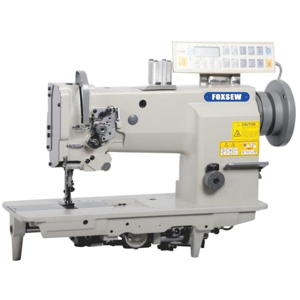 Single Needle Compound Feed Heavy Duty Lockstitch Sewing Machine with Automatic Thread Trimmer
