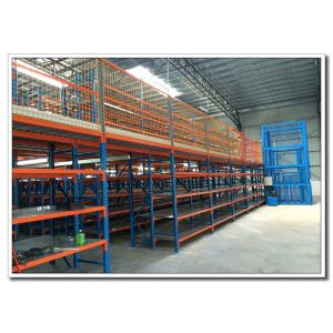 Safety Warehouse Storage Shelves Lrack Supported Mezzanine Corrosion Protection