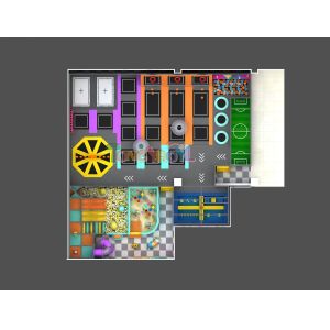 Cool Themes Commercial Trampoline Equipment Customizable Indoor Playground With