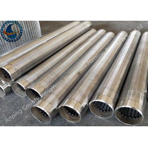 China Stainless Steel Johnson Water Well Screen Tube / Johnson V Wire Screen on sale
