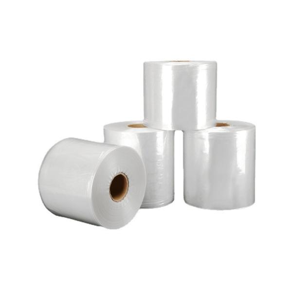Buy 15μm Transparent PE Shrink Wrap Film Roll Clear Polyethylene Film at wholesale prices