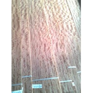 Natural Figured Makore Wood Veneer Sheet for Projects