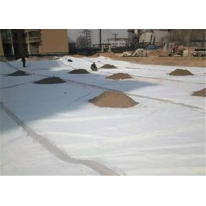 Highway Construction Short Fiber 400gsm Non Woven Geotextile Fabric