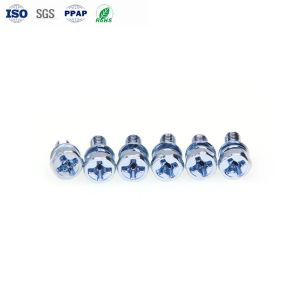 M4 Blue Zinc Carbon Steel Combination Screw M2-M8 4-200mm