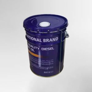 20L Metal Paint Bucket Spout Conical Tinplate Pail With Lid