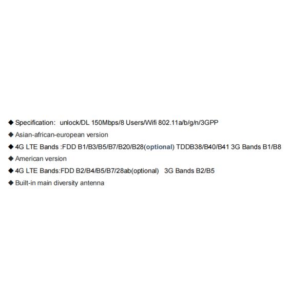 Dual Band Commercial 4G Router USB Mobile Wifi Dongle CE ROHS FCC Certificated