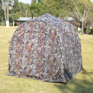 190T Polyester Quick Open Hunting Tents With 1 - 2 Doors Single Layer Structure