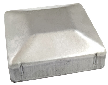 2 3/8" 2 7/8" 2.5" Fence Post End Cap 6x4 5x5 6x6 Steel White Trapezoid