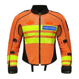 Led Reflective Vest Police Men Motorcycle Reflective Bike Jacket Motorcycle