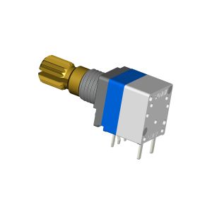 Single Or Dual Gang Rotary Potentiometer Plastic/Metal Shaft PCB Lug 0.05W Power