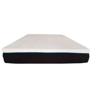 8" Memory Foam 2 Layer Gel Mattress Topper With Removable Cover