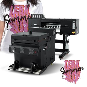 Multicolor 60cm DTF Printing Machine Set with Dual Heads and Powder Shaking