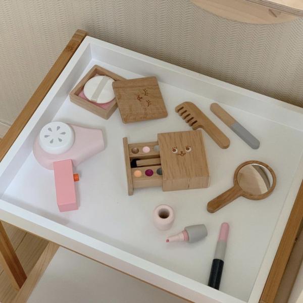 Buy ISO9001 Childrens Portable Montessori Wooden Cosmetic Toy Set at wholesale prices
