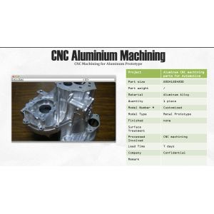 Industry Rapid Prototyping Service CNC Aluminium Machining 500K Mold Life
