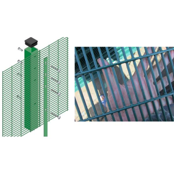 358 Anti Climbing Welded Fencing For Property Strength 540–690 N/m2