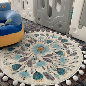 Quality Custom Made Bedroom Runner Rugs Pashmina Carpet 90cm 120cm Diameter for sale
